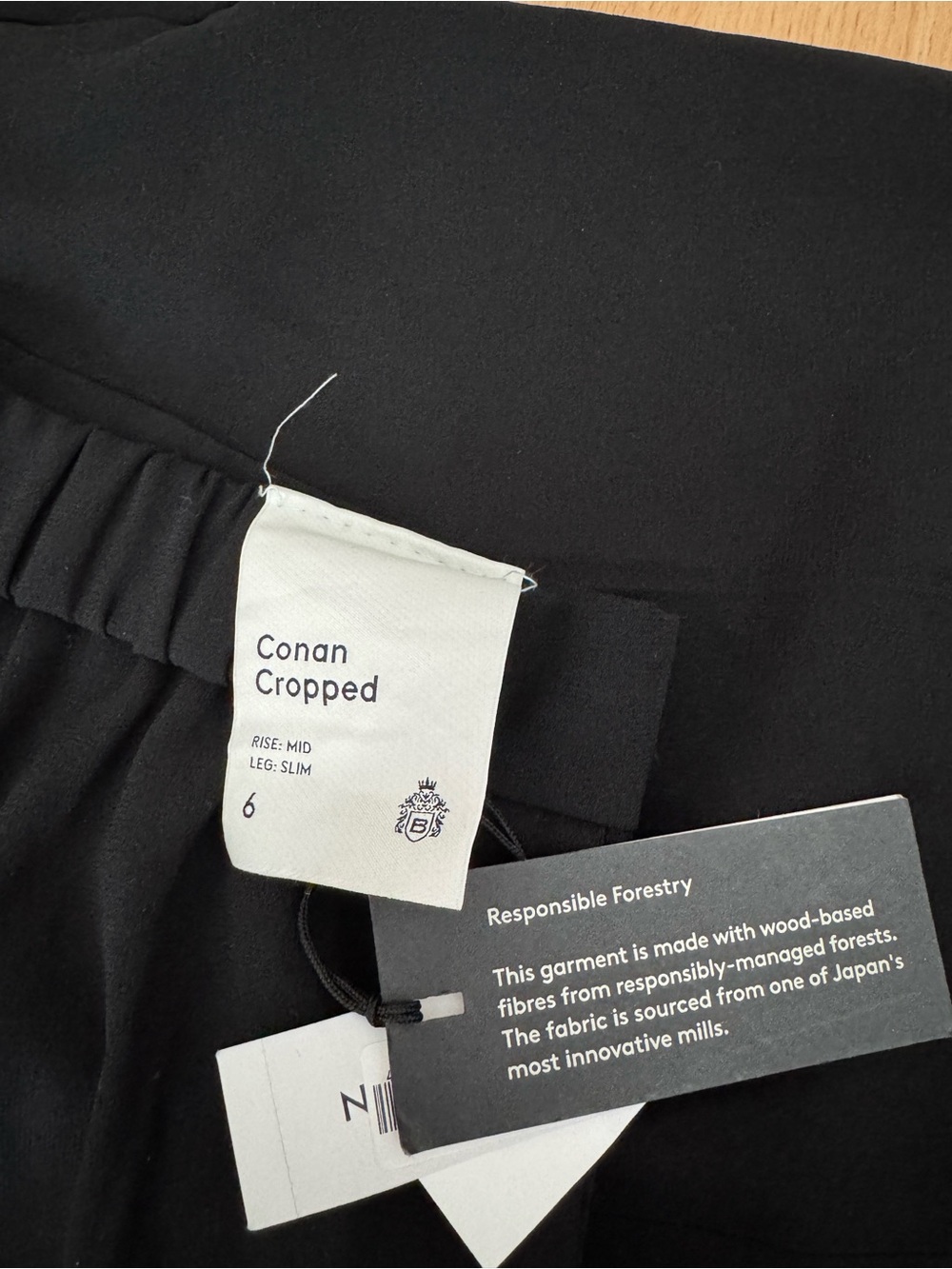 Conan Cropped Black Women's Pants
